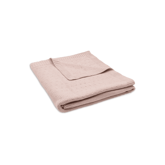 Jollein Deken Ledikant 100x150cm Sprinkle Knit Silk Rose
