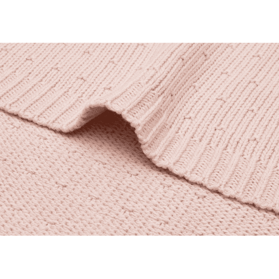 Jollein Deken Ledikant 100x150cm Sprinkle Knit Silk Rose