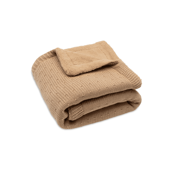 Jollein Deken Wieg 75x100cm Sprinkle Knit Hazel/fluffy
