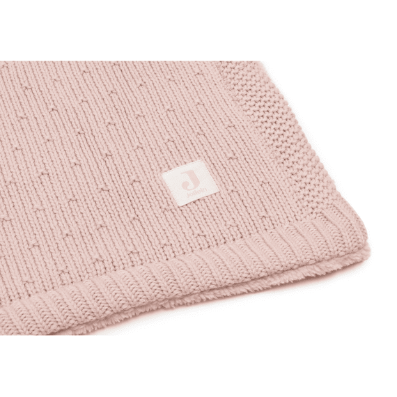 Jollein Deken Wieg 75x100cm Sprinkle Knit Silk Rose/fluffy