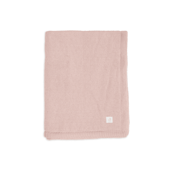 Jollein Deken Wieg 75x100cm Sprinkle Knit Silk Rose/fluffy