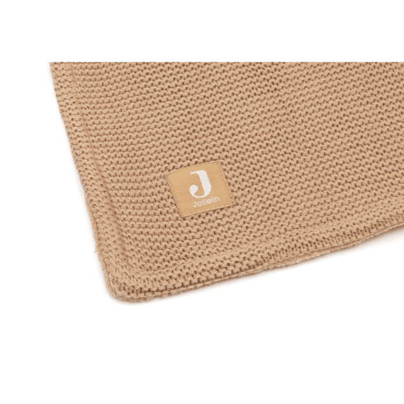 Jollein Deken Wieg 75x100cm Basic Knit Hazel/fleece