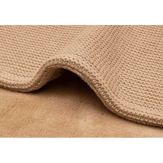 Jollein Deken Wieg 75x100cm Basic Knit Hazel/fleece