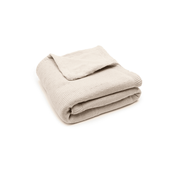 Jollein Deken Bed 100x150cm Sprinkle Knit Sand/fluffy
