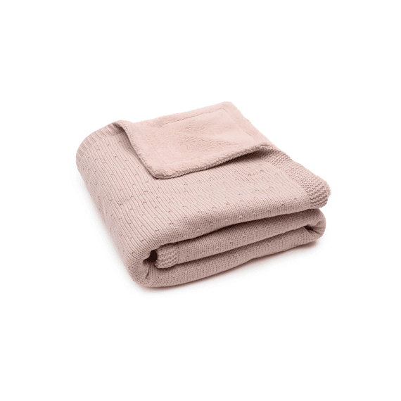 Jollein Deken Bed 100x150cm Sprinkle Knit Silk Rose/fluffy