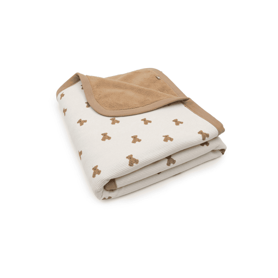 Jollein Deken Bed 100x150cm Mini Teddy Bear Little Waffle/fluff
