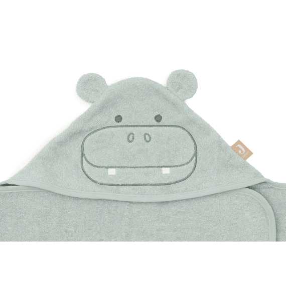 Jollein Badcape Badstof 70x130cm Hippo Happy