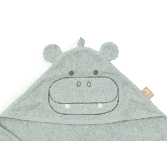 Jollein Badcape Badstof 75x75cm Hippo Happy