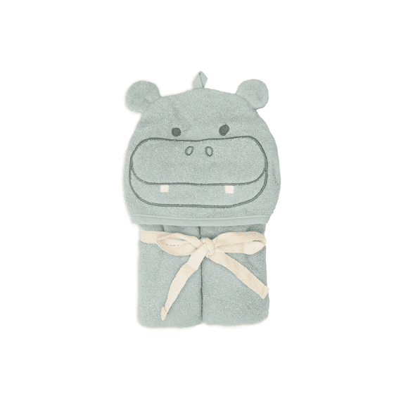 Jollein Badcape Badstof 75x75cm Hippo Happy