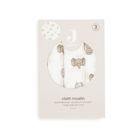 Jollein Tetradoeken 70x70cm 3-pack Jollies