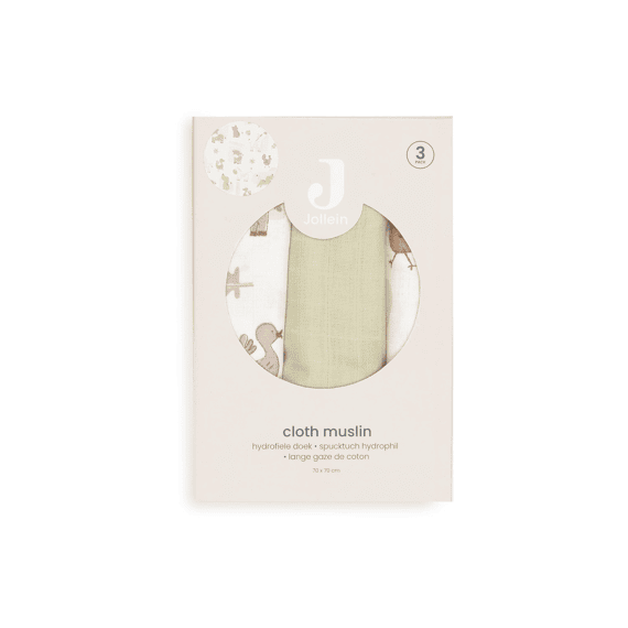 Jollein Tetradoeken 70x70cm 3-pack Barn Buddies