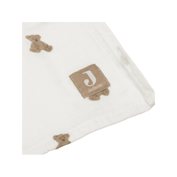 Jollein Multidoek Tetra 115x115cm 2-pack Mini Teddy Bear