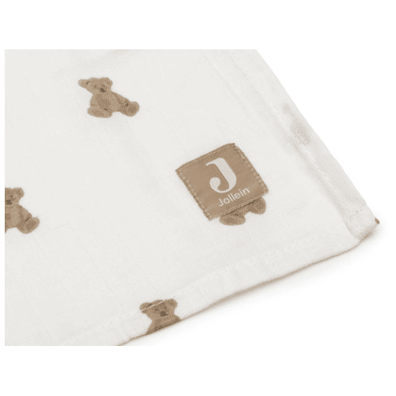 Jollein Multidoek Tetra 115x115cm 2-pack Mini Teddy Bear