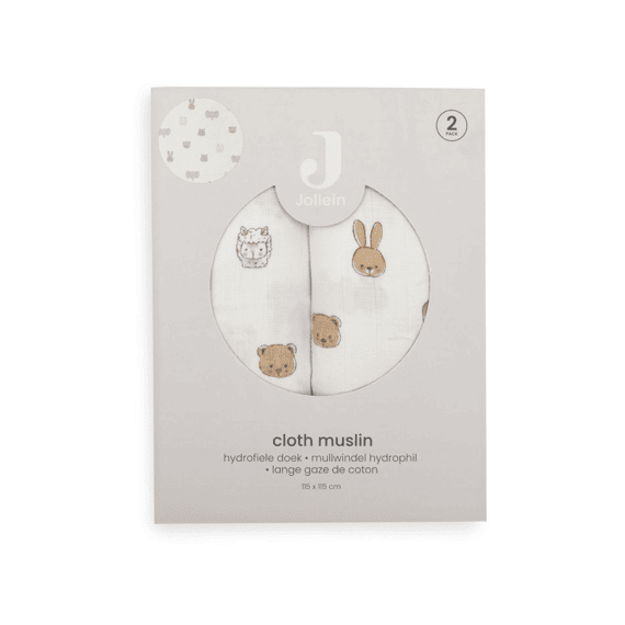Jollein Multidoek Tetra 115x115cm 2-pack Jollies