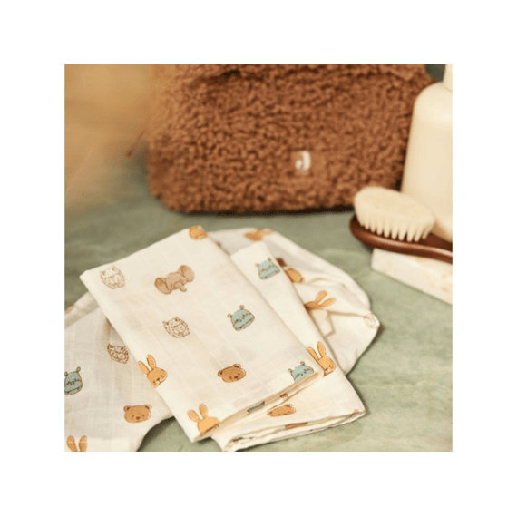Jollein Washandjes 15x20 Tetra 3-pack Jollies