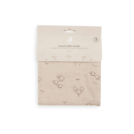 Jollein Monddoekje Tetra 3-pack Woolly