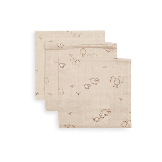 Jollein Monddoekje Tetra 3-pack Woolly