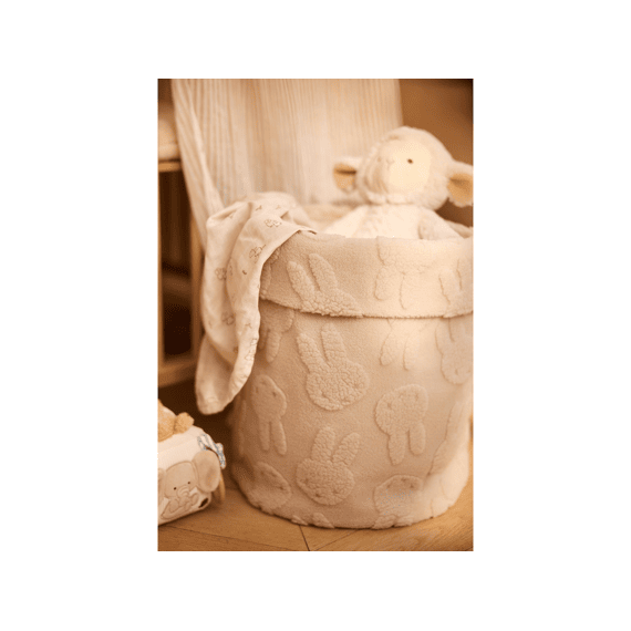 Jollein Opbergmand Miffy Jacquard Teddy Sand