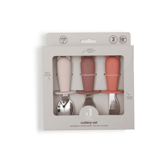 Jollein Bestekset Siliconen Blush Shades
