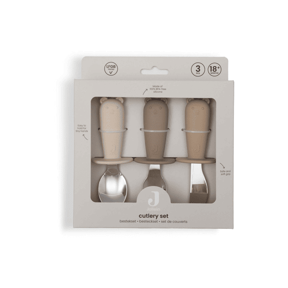 Jollein Bestekset Siliconen Natural Shades