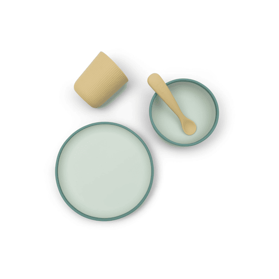 Jollein Kinderserviesset Siliconen Jade Shades