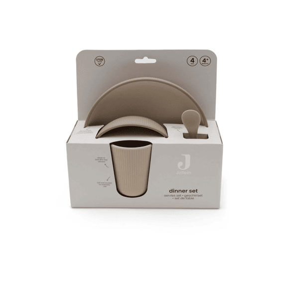 Jollein Kinderserviesset Siliconen Natural Shades