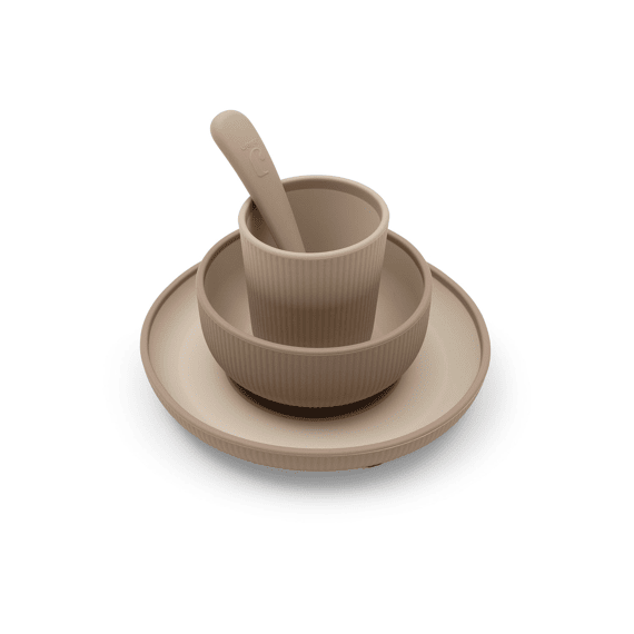 Jollein Kinderserviesset Siliconen Natural Shades