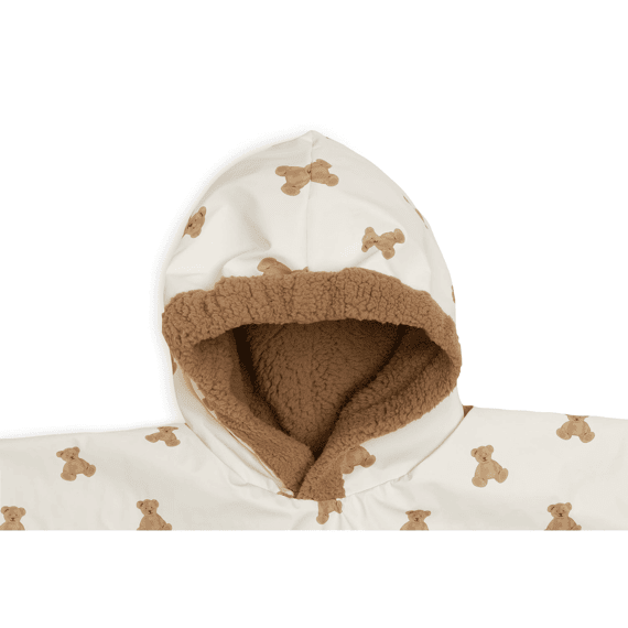 Jollein Poncho Outdoor Waterproof Mini Teddy Bear/teddy Fleece