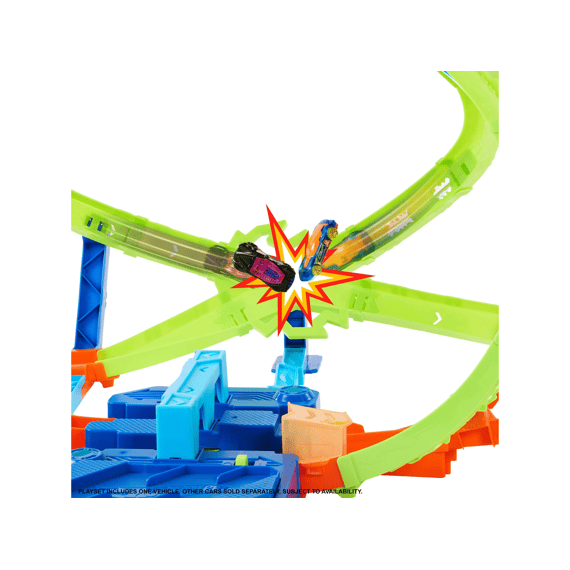 Hot Wheels Stunt Tracks Hypersphere Crash