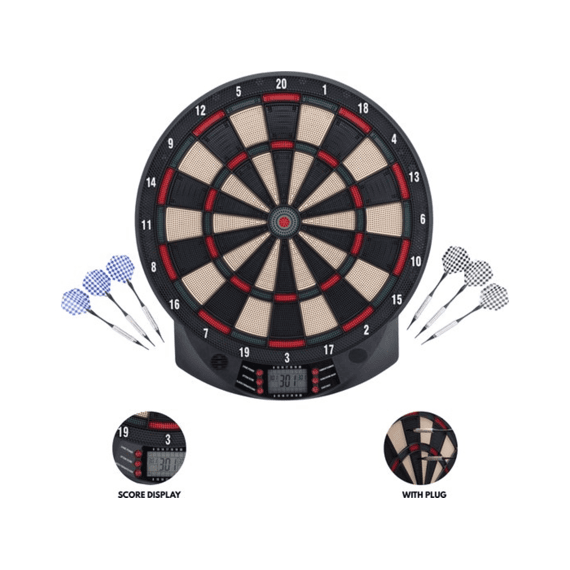 Elektronisch Dartboard + 6 Softtip Pijlen