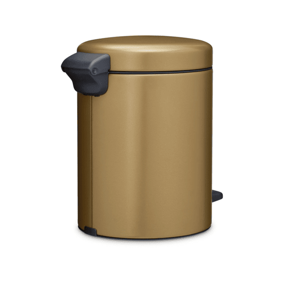 New Icon Pedaalemmer 5l Warm Brass Met Kunststof Binnenemmer