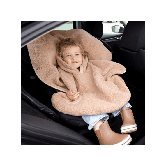 Bemini Poncho Teddy Outside Jersey Naturel 3-5jaar