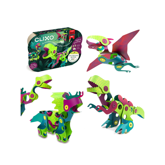 Clixo Dino Discovery Pack 22 Stuks