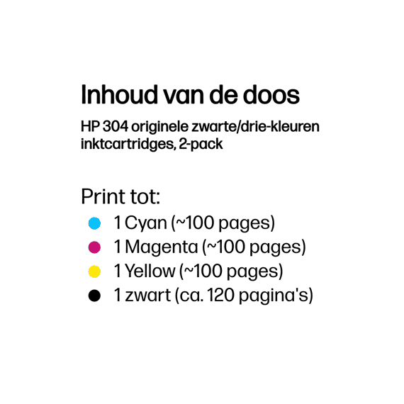 Hp 304 Cartridge Inkjet Combo Black En Tricolor