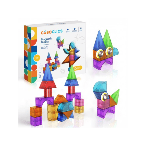 Cubo Clics Magnetische Bouwblokken Creative Pack 22 Stuks