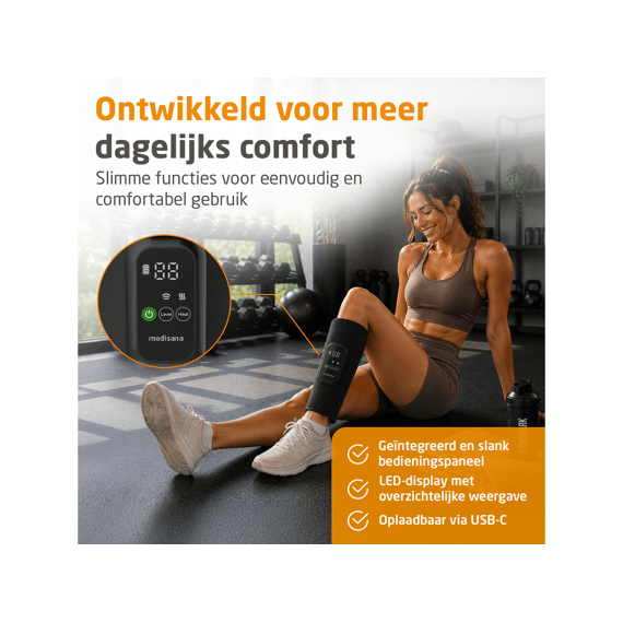 Medisana Lm200 Draadloze Luchtcomressie- Beenmassageapparaat