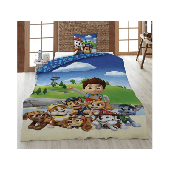 Paw Patrol Dekbedovertrek Polykatoen 140x200cm + 65x65cm