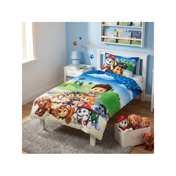 Paw Patrol Dekbedovertrek Polykatoen 140x200cm + 65x65cm