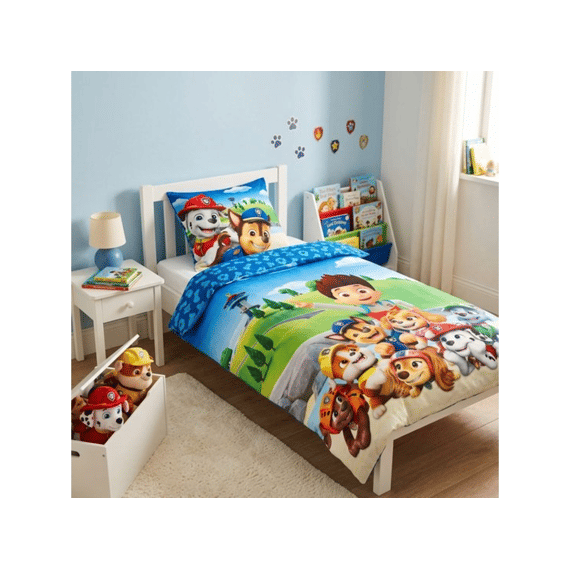 Paw Patrol Dekbedovertrek Polykatoen 140x200cm + 65x65cm
