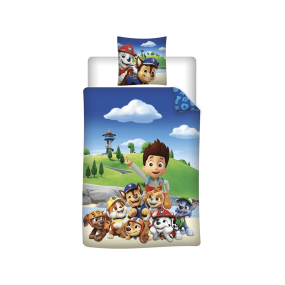 Paw Patrol Dekbedovertrek Polykatoen 140x200cm + 65x65cm