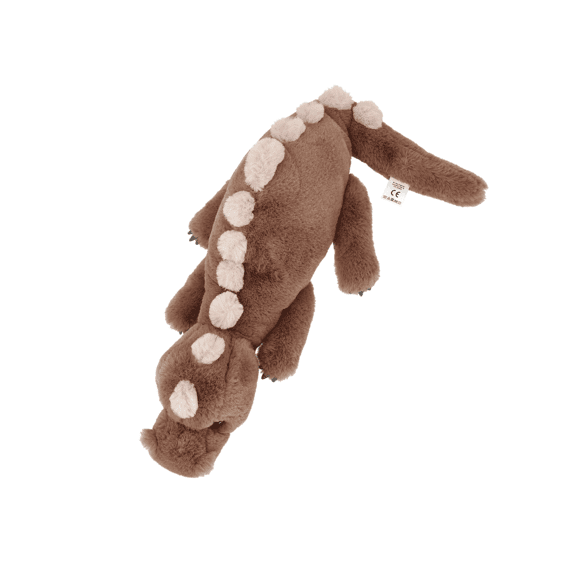 Dino World Knuffel Dino Liggend Bruin 50cm