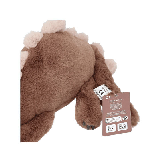 Dino World Knuffel Dino Liggend Bruin 50cm