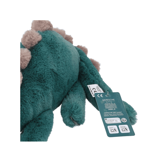 Dino World Knuffel Dino Liggend Groen 50cm