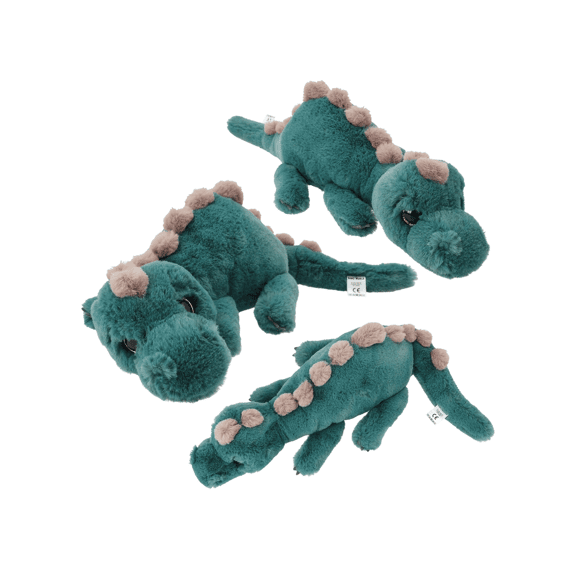 Dino World Knuffel Dino Liggend Groen 50cm