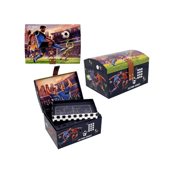 Action & Fun Schatkist Met Code En Geluid Voetbal