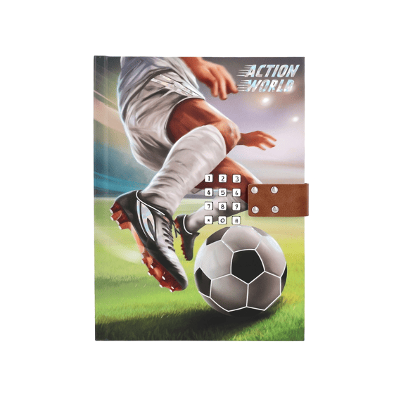 Action World Dagboek Met Code En Geluid Voetbal