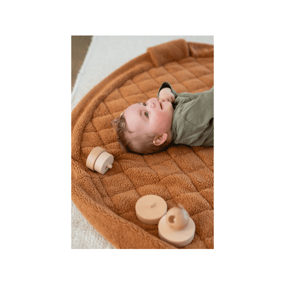 Play&Go Noomad Soft Speelmat en Opbergtas Brown Teddy 120 cm