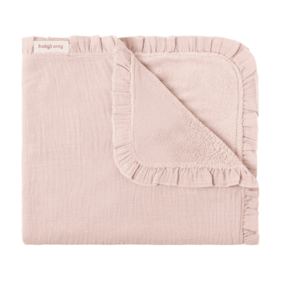 Babys Only Deken Wieg Calm Teddy 70x95 Oud Roze