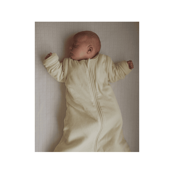 Lodger Slaapzak Hopper Nomad Rib Cream 0-3m