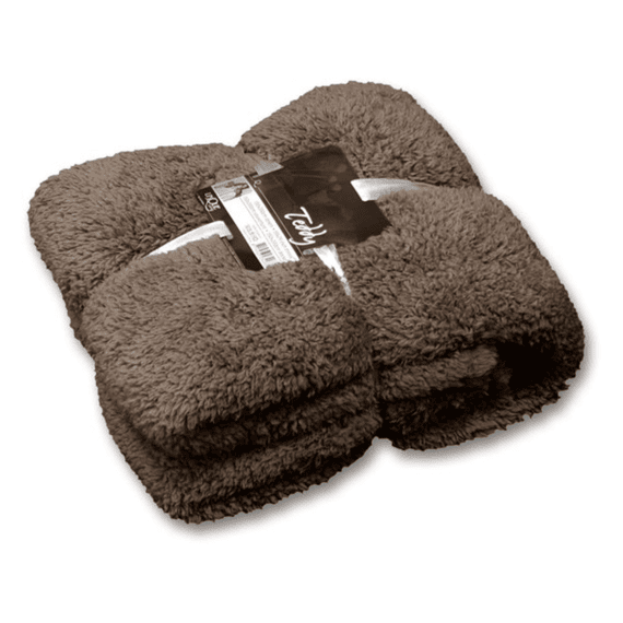 Unique Living Teddy Plaid Taupe 150x200 cm